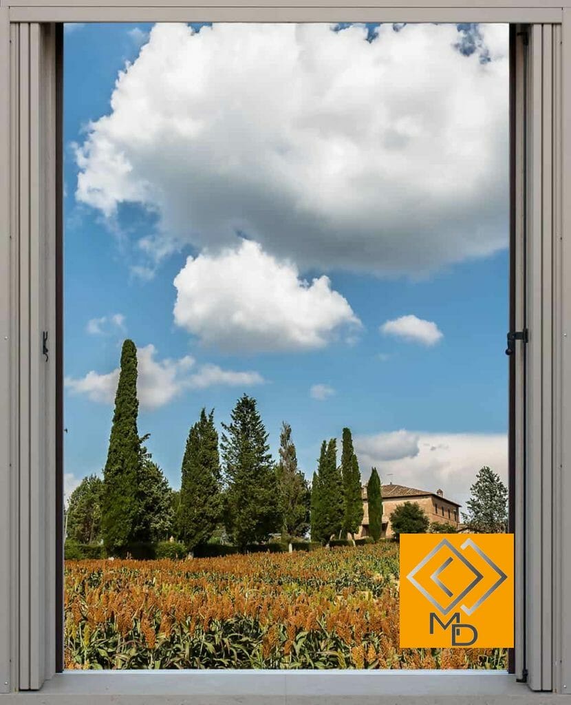 Persiane pieghevoli in alluminio