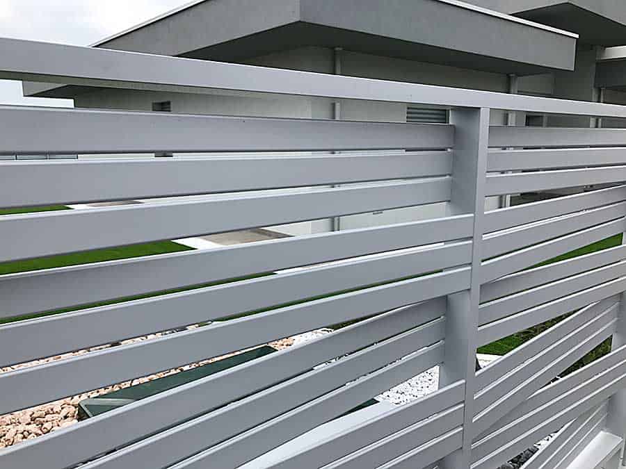 recinzione alluminio ferro aluminum slat privacy